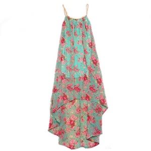 👗Love j, floral mint maxi dress, size M💐